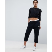 Nike Rally Ankle Joggers In Black - Black/black/white Nike Rally Ankle Joggers In Black - Black/black/white