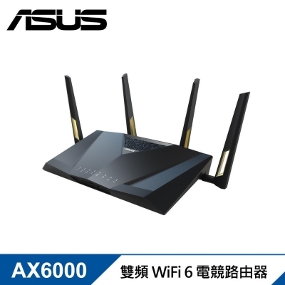 【ASUS 華碩】RT-AX88U PRO 雙頻 WiFi 6 電競無線路由器/分享器 