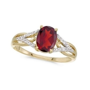 Oval Ruby and Diamond Cocktail Ring in 14K Yellow Gold 1.52 ctw - All