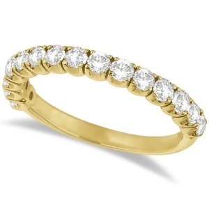 Diamond Wedding Band Anniversary Ring in 14k Yellow Gold 1.00ct - All
