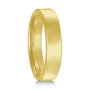 Euro Dome Comfort Fit Wedding Ring Band 14k Yellow Gold 4mm - All