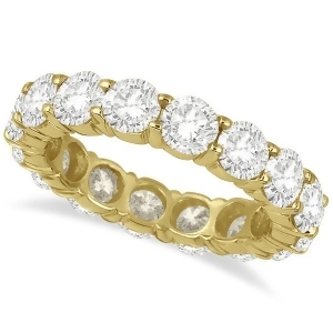 Diamond Eternity Ring Wedding Band 18k Yellow Gold 5.00ct - All