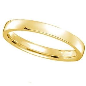 14K Yellow Gold Wedding Ring Low Dome Comfort Fit 2mm - All