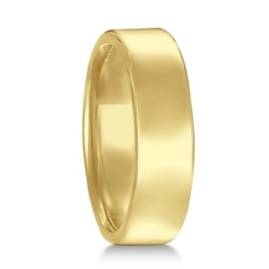 Euro Dome Comfort Fit Wedding Ring Men's Band 14k Yellow Gold 5mm - All