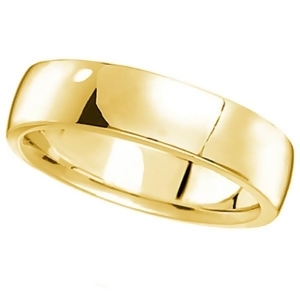 18K Yellow Gold Wedding Ring Low Dome Comfort Fit 5 mm - All