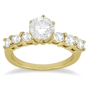 Seven-stone Diamond Engagement Ring in 14k Yellow Gold 0.30 ctw - All