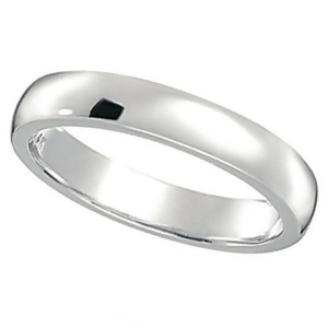 Dome Comfort Fit Wedding Ring Band Palladium 3mm - All