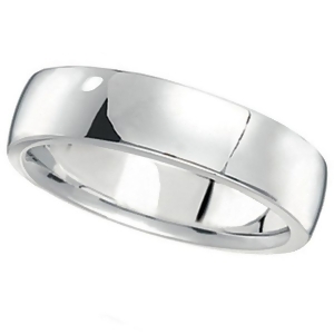Platinum Wedding Ring Low Dome Comfort Fit 5 mm - All