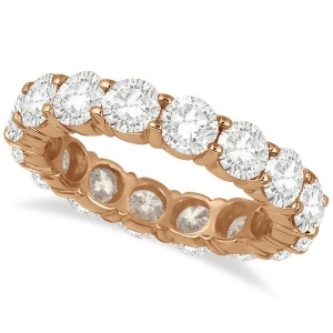 Diamond Eternity Ring Wedding Band 18k Rose Gold 5.00ct - All