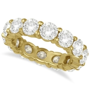 Diamond Eternity Ring Wedding Band 18k Yellow Gold 6.00ct - All