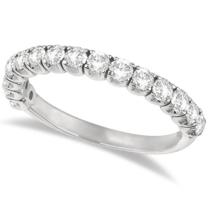 Diamond Wedding Band Anniversary Ring in 14k White Gold 1.00ct - All