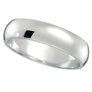 Dome Comfort Fit Wedding Ring Band Palladium 5mm - All