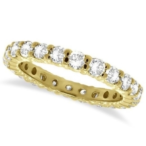 Diamond Eternity Ring Wedding Band 14k Yellow Gold 1.07ctw - All
