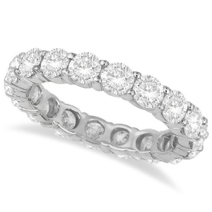 Diamond Eternity Ring Wedding Band Palladium 3.75ct - All