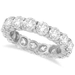 Diamond Eternity Ring Wedding Band 18k White Gold 5.00ct - All