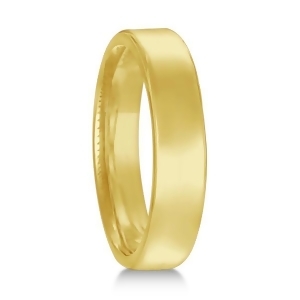 Euro Dome Comfort Fit Wedding Ring Band 18k Yellow Gold 4mm - All