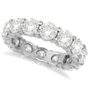 Diamond Eternity Ring Wedding Band 18k White Gold 6.00ct - All