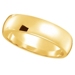 Dome Comfort Fit Wedding Ring Band 18k Yellow Gold 5mm - All