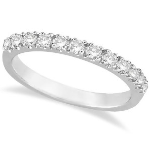 Diamond Stackable Ring Anniversary Band in 14k White Gold 0.25ct - All