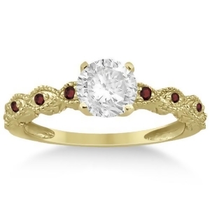 Vintage Marquise Garnet Engagement Ring 14k Yellow Gold 0.18ct - All