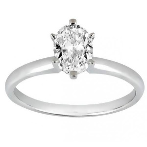 Six-prong 14k White Gold Engagement Ring Solitaire Setting - All