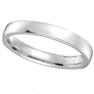 Palladium Wedding Ring Band Low Dome Comfort Fit 3mm - All