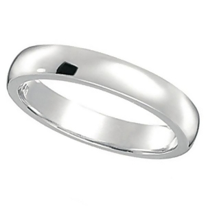 Dome Comfort Fit Wedding Ring Band 18k White Gold 2mm - All