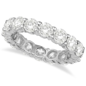 Diamond Eternity Ring Wedding Band 18k White Gold 4.00ct - All