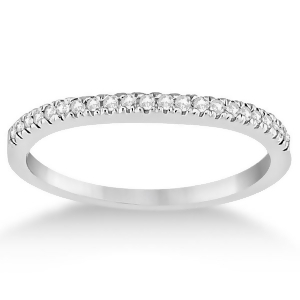 Modern Half-Eternity Diamond Engagement Ring 18k White Gold 0.17ct - All