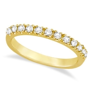 Diamond Stackable Ring Anniversary Band 14k Yellow Gold 0.25ct - All