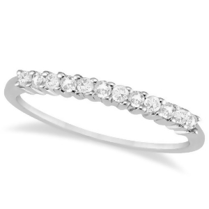 Petite Diamond Wedding Ring Band Platinum 0.20ct - All
