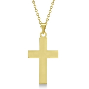 Cross Pendant for Men or Women in 14k Yellow Gold - All