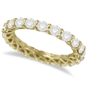 Luxury Diamond Eternity Anniversary Ring Band 14k Yellow Gold 2.00ct - All