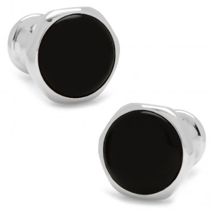 Men's Stainless Steel Onyx Magnetic Bloom Cuff Links - All