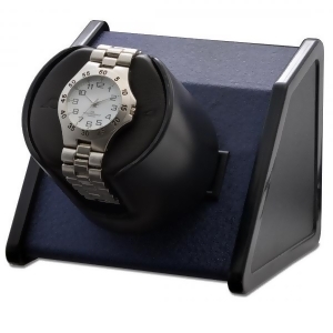 Orbita Rectangular Single Watch Winder in Blue Metal - All