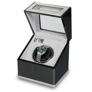 Rapport London Carbon Fiber and Aluminum Single Watch Winder - All