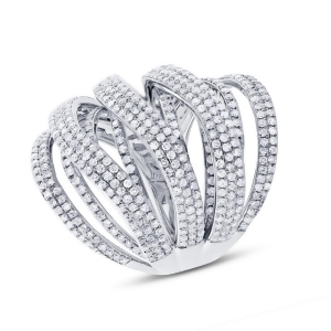 2.50Ct 14k White Gold Diamond Lady's Ring - All