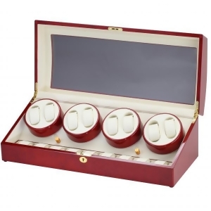 Eight Watch Winder and Watch Box in Cherry Wood - All