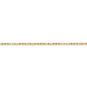 Diamond-cut Milano Rope Chain Necklace in 14k Yellow Gold - All