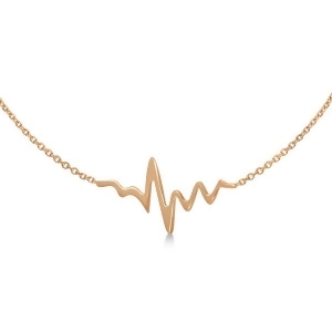 Adjustable Heartbeat Bracelet in 14k Rose Gold - All