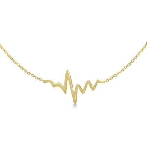 Adjustable Heartbeat Bracelet in 14k Yellow Gold - All