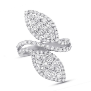 2.44Ct 18k White Gold Diamond Lady's Ring - All