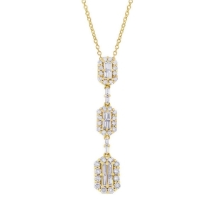 1.23Ct 18k Yellow Diamond Pendant Necklace - All