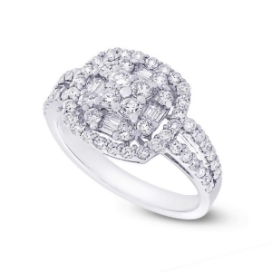 1.14Ct 18k White Gold Diamond Lady's Ring - All