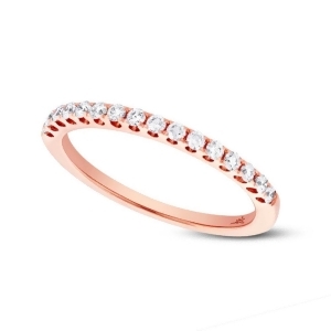 0.27Ct 14k Rose Gold Diamond Lady's Band - All
