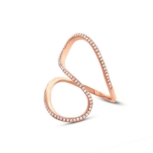 0.25Ct 14k Rose Gold Diamond Lady's Ring - All