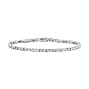 2.02Ct 14k White Gold Diamond Lady's Bracelet - All