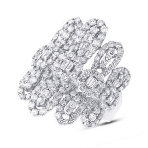 3.06Ct 18k White Gold Diamond Lady's Ring - All