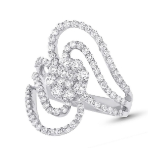 1.83Ct 18k White Gold Diamond Lady's Ring - All