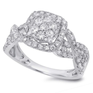 0.99Ct 14k White Gold Diamond Lady's Ring - All